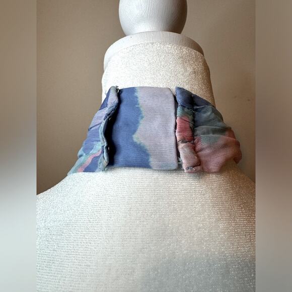 French Connection Dalla Verona Smocked Halter Top - Size 2 - Picture 5 of 8